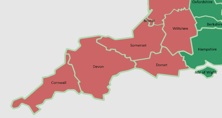 South-West Map